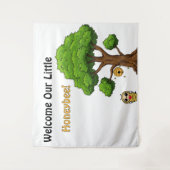 ようこそ 私たちの小さなハチの赤ちゃん シャワータペストリー タペストリー (正面)