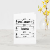 ようこそ、私たち恋しく思のカード カード (黄色い花)