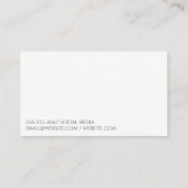 ようこそ | 自然なテクスチャ 名刺 (裏面)