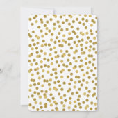 ようこそ | 金ゴールドモダンの出産のお知らせ 案内状 (裏面)