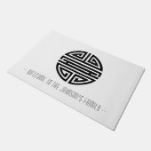 ようこそ |長寿 | 素晴らし 中国の ドアマット (アングル)