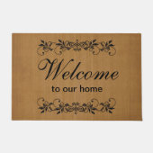 ようこそ – Burlap ドアマット (正面)