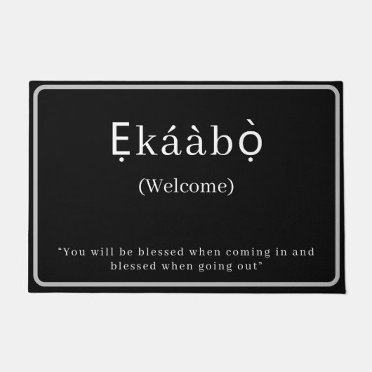 ようこそ | Ekaabo Yorubaドアマット ドアマット (正面)
