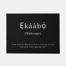 ようこそ | Ekaabo Yorubaドアマット