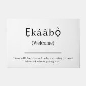 ようこそ | Ekaabo Yorubaドアマット ドアマット (正面)