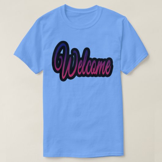 ようこそ Tシャツ (デザイン正面)