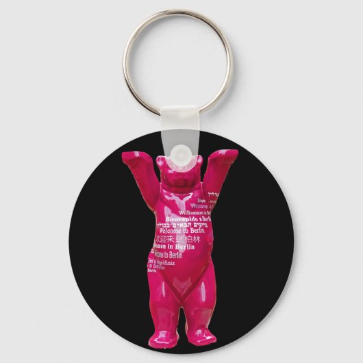 ようこそBerlin Teddy Bear, Black Back キーホルダー (正面)