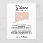 ようこそCONNECTICUTレター&旅程ANY COLOR (正面)