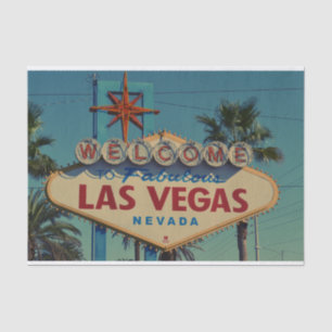 ようこそFabulous Las Vegasヴィンテージサイン 薄葉紙