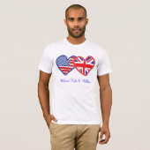 ようこそKate & William/王室の結婚の Tシャツ (正面フル)