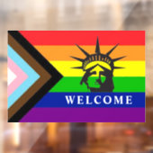 ようこそLGBTQ+ -ゲイ – ビジフレンドリーネス ウィンドウサイン (シート2)