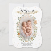 ようこそLittle One Birth Announcement Card (正面)