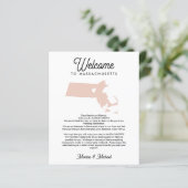 ようこそMASSACHUSETTSレター&旅程ANY COLOR (スタンド正面)