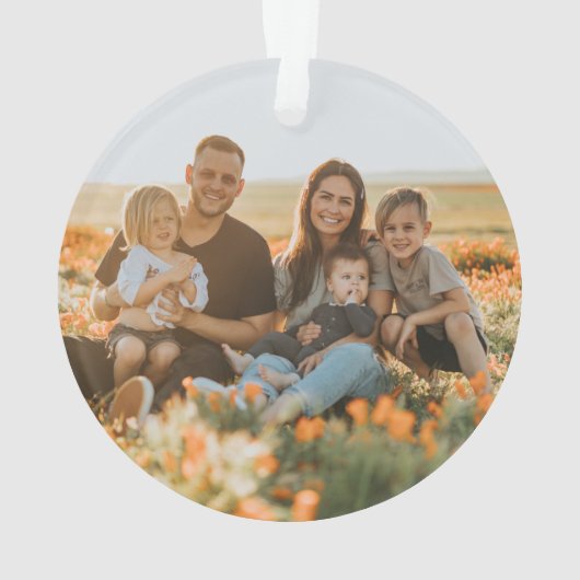 ようこそOur Home 2フォトファームハウススタイル オーナメント (裏面)