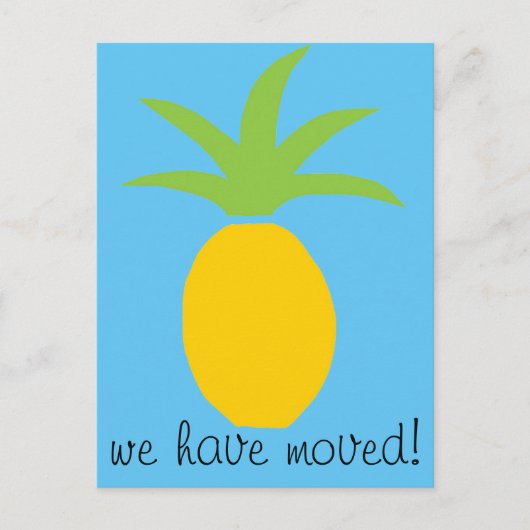 ようこそPineapple Movingポストカード新居 案内ポストカード (正面)