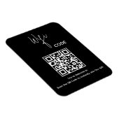 ようこそQRコードスキャンでWiFiに接続 マグネット (右側)