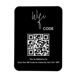 ようこそQRコードスキャンでWiFiに接続 マグネット