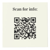 ようこそQRコード情報ホテルレストランテーブルアイボリー フォトキューブ (正面)