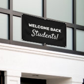 ようこそWelcome Back Studentsカスタマイズ可能な屋外バナー 横断幕 (ビルの外側)