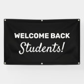 ようこそWelcome Back Studentsカスタマイズ可能な屋外バナー 横断幕 (横)
