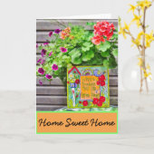 ような我が家、新しいどこでも悩みはレモンのような溶け込む、 カード (黄色い花)