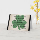 ように踊って下さい:: アイルランドの諺(デザインを黒くして下さい) カード (黄色い花)