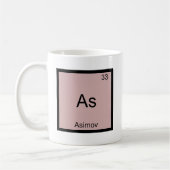 ように- Asimovおもしろいな化学要素の記号のティー コーヒーマグカップ (左)
