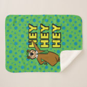 よぎクマおいおいおい シェルパブランケット (正面(横))