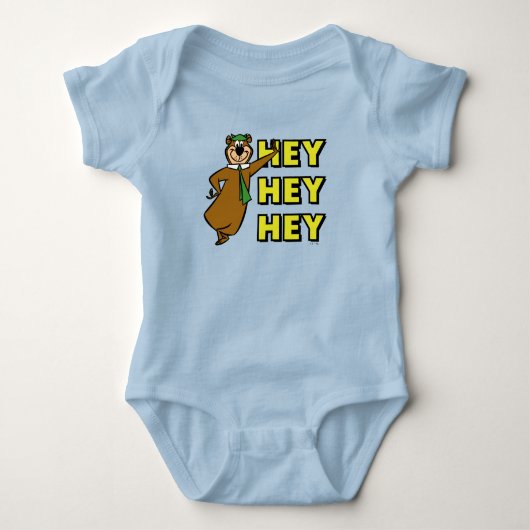 よぎクマおいおいおい ベビーボディスーツ (正面)