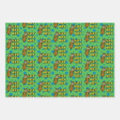 よぎクマおいおいおい ラッピングペーパーシート (正面)