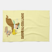 よぎクマとブーブー・ピクニックパニック キッチンタオル (横)