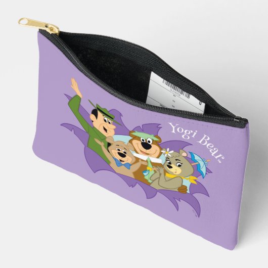 よぎクマと友人の驚き アクセサリーポーチ (見開き)