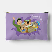 よぎクマと友人の驚き アクセサリーポーチ (正面)