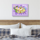 よぎクマと友人の驚き キャンバスプリント (インサイチュ (寝室))