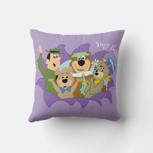 よぎクマと友人の驚き クッション (裏面)