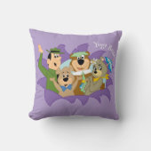 よぎクマと友人の驚き クッション (正面)