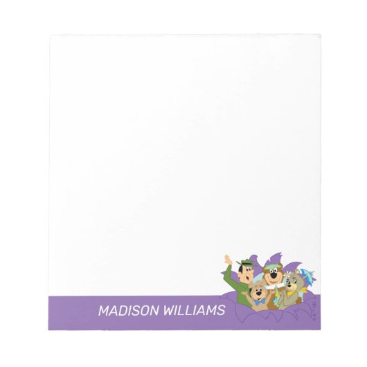 よぎクマと友人の驚き ノートパッド (正面)