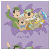 よぎクマと友人の驚き ファブリック (クローズアップ)