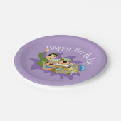 よぎクマと友人の驚き ペーパープレート (アングル)