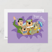 よぎクマと友人の驚き ポストカード (正面/裏面)