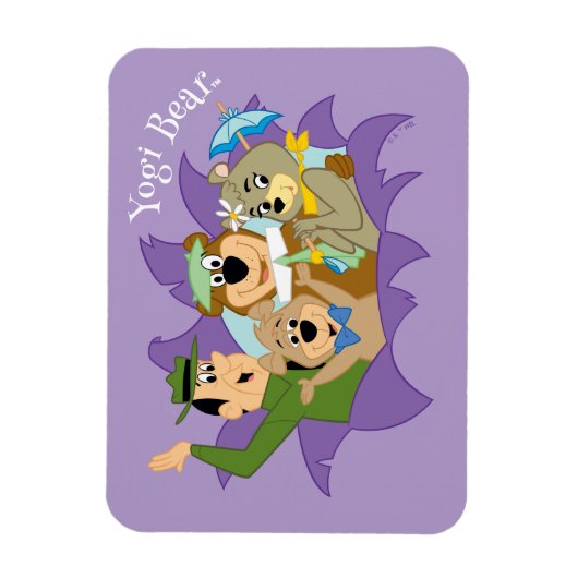 よぎクマと友人の驚き マグネット (縦)