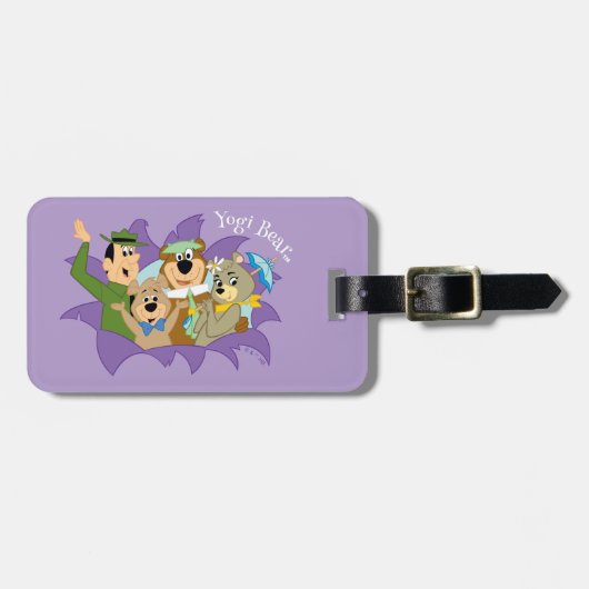 よぎクマと友人の驚き ラゲッジタグ (正面横)