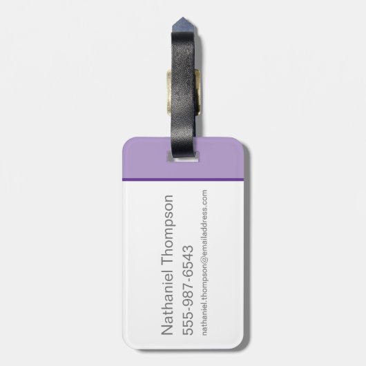 よぎクマと友人の驚き ラゲッジタグ (裏面縦)