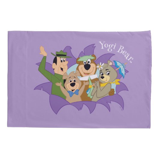 よぎクマと友人の驚き 枕カバー (裏面)