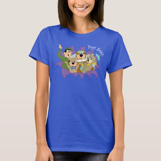 よぎクマと友人の驚き Tシャツ (正面)
