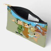 よぎ熊と友人の温かい歓迎 アクセサリーポーチ (見開き)