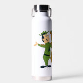 よぎ熊と友人の温かい歓迎 ウォーターボトル (正面)