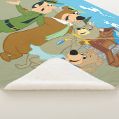 よぎ熊と友人の温かい歓迎 シェルパブランケット (3/4)