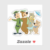 よぎ熊と友人の温かい歓迎 シール (シート)