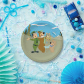 よぎ熊と友人の温かい歓迎 ペーパープレート (パーティー)